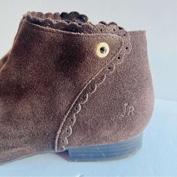 Jack Rogers Brown Suede Ankle Booties Size 7 - Picture 2 of 7